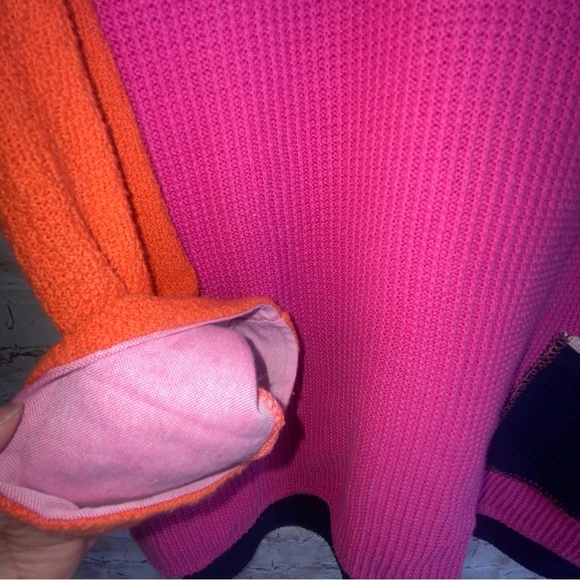 Margaret Winters Laglenlook Colorblock Pullover Waffle Top Size Small - Picture 4 of 9